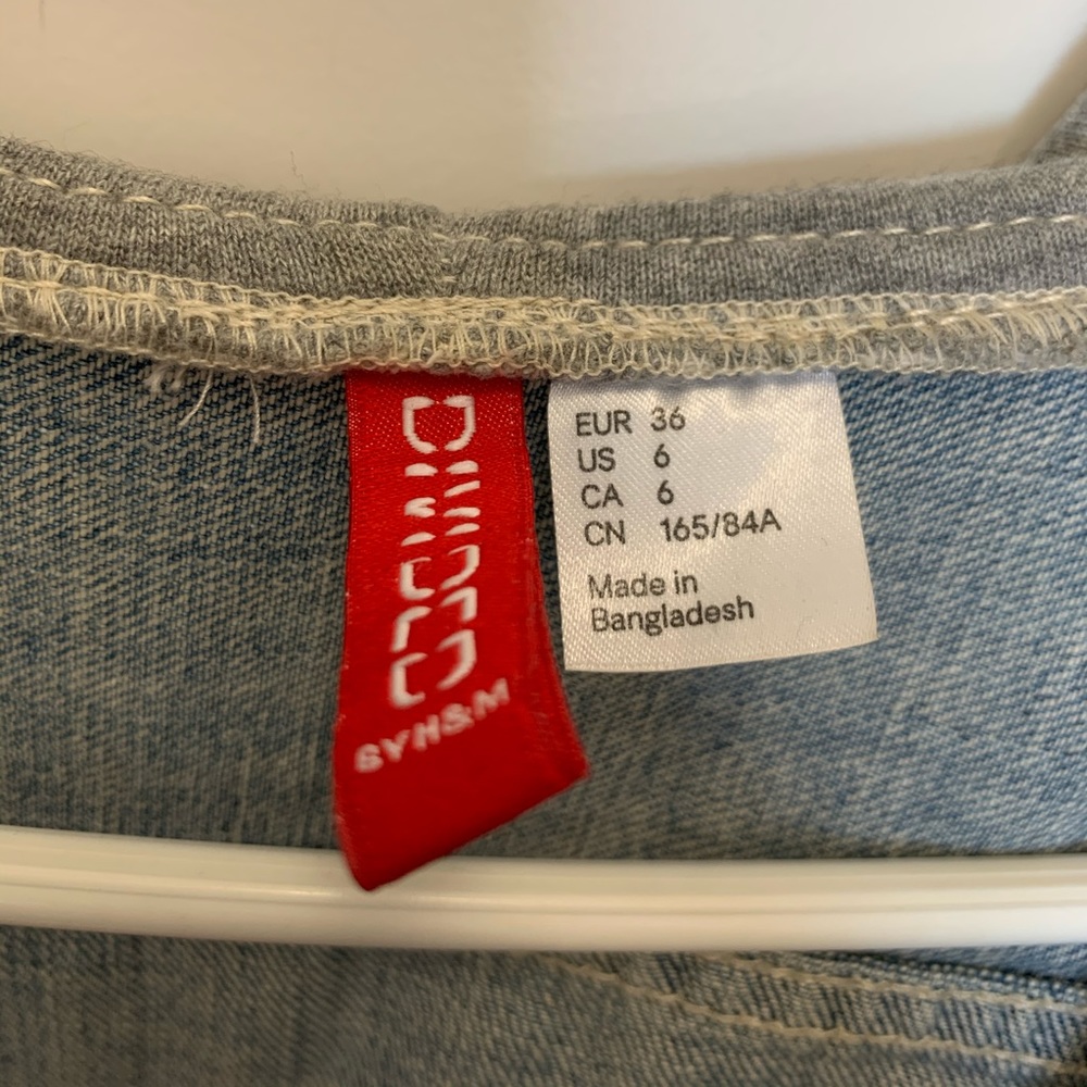 H&M Denim Jacket with Sweater Sleeves - Picture 3 of 3